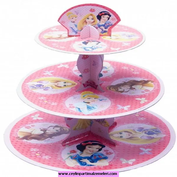 Prenses Temalı Cupcake Standı